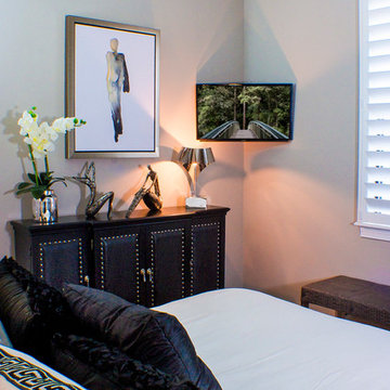 Black and Cream Guest Room