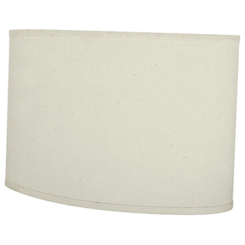 37041 Oval Spider Lamp Shade Off-White, 9 1/2"+16 1/2"x(9 1/2"+16 1/2"x11"