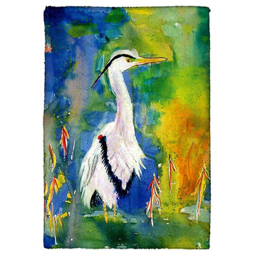 D&B's Blue Heron Kitchen Towel - Two Sets of Two (4 Total)