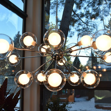 Mid-Century Modern Kitchen, Dining Room, Bar