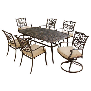 Traditions 7-Piece Outdoor Dining, Set of 4