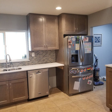 Transitional Kitchen Remodel Done in a Smoke Finish