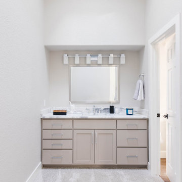 After Remodel - Master Bath - Clean Lines and Bright Blues
