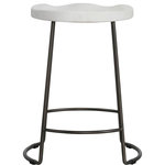 Universal Furniture - Universal Furniture Modern Farmhouse Reid Counter Stool - The Reid Counter Stool features an imprinted wooden seat atop a sleek metal base, making it the perfect to kitchen counters.