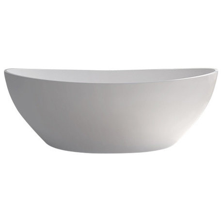 Legion Furniture Adrian Matte Tub, White