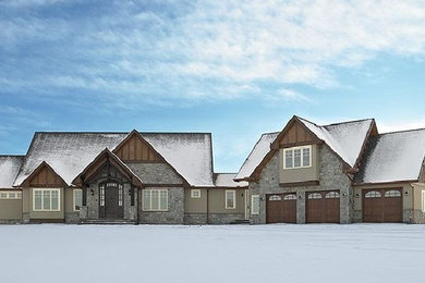 Example of an arts and crafts exterior home design in Calgary
