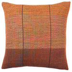 Jaipur Living - Jaipur Living Impur Tribal Red/Gold Poly Fill Pillow 18" Square - Handmade by weavers in Nagaland, India, the Nagaland collection showcases the traditional loin-loom techniques of the indigenous tribes of the region. The artisan-made Impur throw pillow effortlessly combines heritage-rich tribal and stripe patterns with a versatile red, gold, cream, and orange colorway for a stunning statement in any space. Crafted of soft, finely woven cotton, this pillow brings the global art of Naga textiles to the modern home.