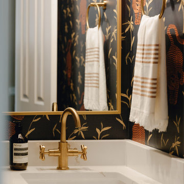 Tiger Goddess Powder Room Reno