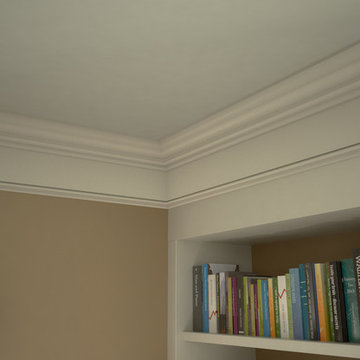 Colonial Revival Room with Mantle