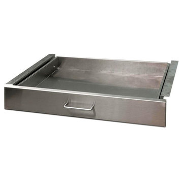 Cocina Kitchen Cart With Stainless Steel Top, 27" Drawer
