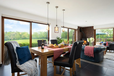 Inspiration for a classic dining room in Oxfordshire.