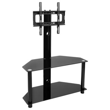 Height Adjustable TV Floor Stand with Mount by Mount-It!