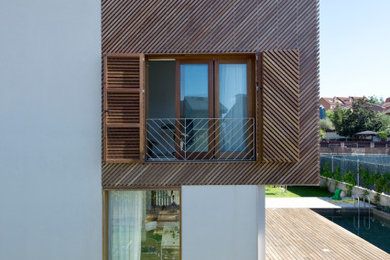 Fachada madera