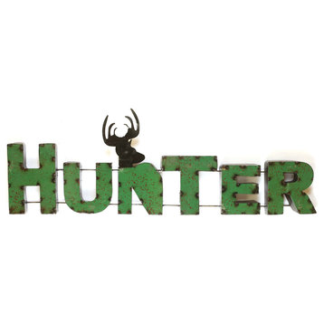 "Hunter" Recycled Metal Sign