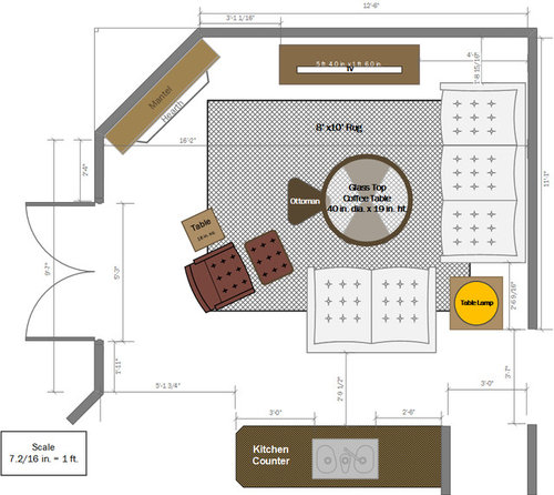 Small room, big ideas. What works with new furniture placement?