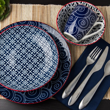 Serena Mix and Match Dinnerware in Blue Night