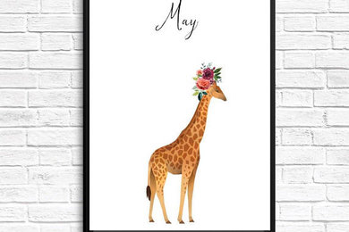 Nursery Art- Giraffe