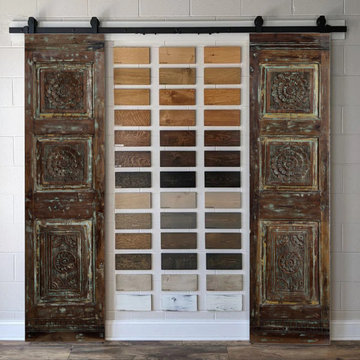 Carved Pantry Doors, Accent Barndoors