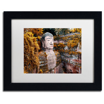 Philippe Hugonnard 'Giant Buddha I' Art, Black Frame, White Matte, 14"x11"