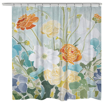 Laural Home Spring Floral Shower Curtain