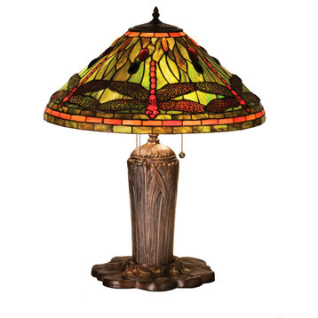 25H Tiffany Dragonfly Table Lamp
