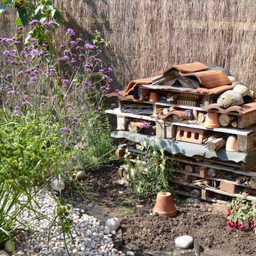 Wall Sculpture and Water Garden