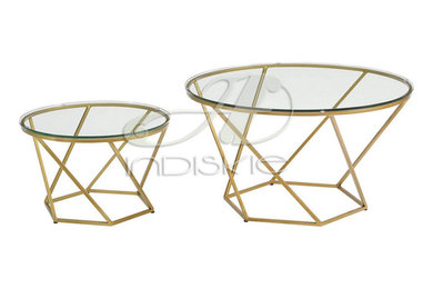 GOLD FINISH COFFEE TABLE PRICE INCLUDE GST & DELIVERY CHARGES