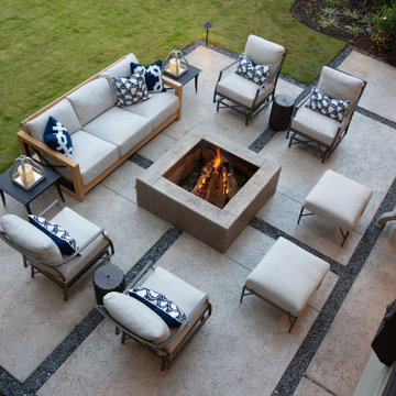 Modern Concrete Fire Pit