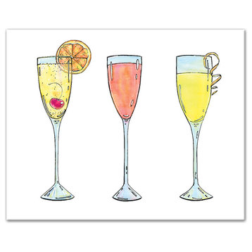 Three Cocktails I 8x10 Canvas Wall Art