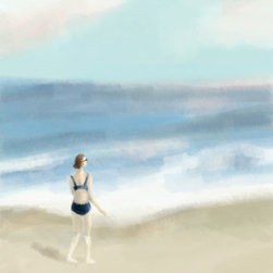 Woman By The Sea - Fine Art Prints