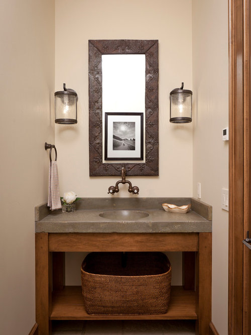 30 All-Time Favorite Rustic Powder Room Ideas & Remodeling Photos | Houzz