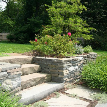 Natural Stone Walls and Steps