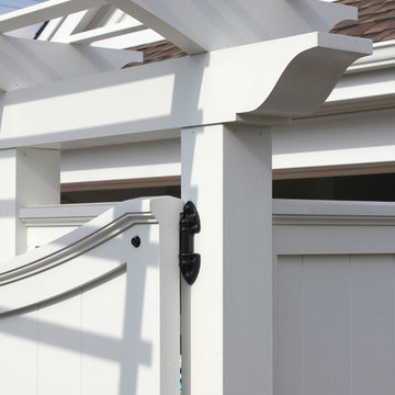 Custom PVC Gate with Arbor