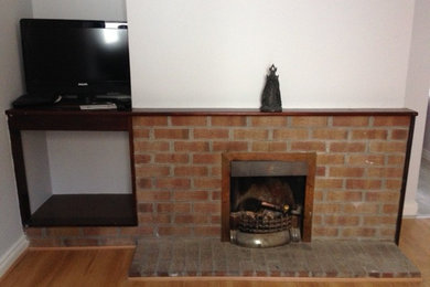 updated fireplace