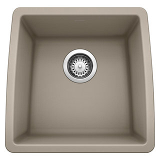 Nantucket Sinks SQRB-7 16.625 Hammered Brass Square Undermount