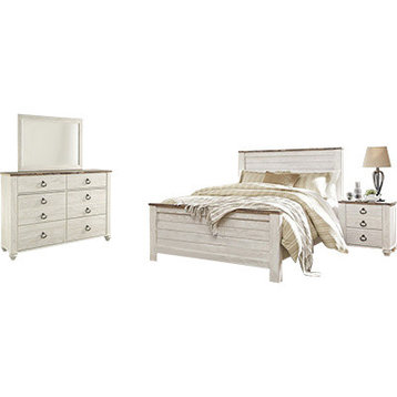 Signature Design by Ashley Willowton Bedroom Set With Queen Bed