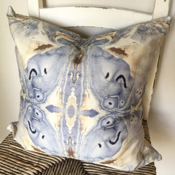 20"x20" knife edge linen cotton pillow with same pattern on both sides. - Home Decor