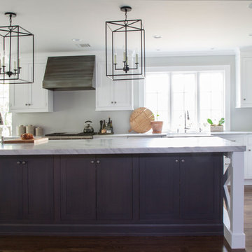 White Transitional Kitchen Remodel