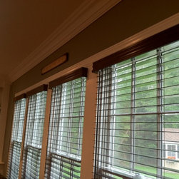 Wood Blinds 4 Side By Side. - Window Blinds