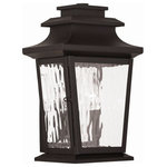 Livex Lighting - Livex Lighting 20256-07 Hathaway - 2 Light Outdoor Wall Lantern - Hathaway 2 Light Out Bronze Clear Water G *UL: Suitable for wet locations Energy Star Qualified: n/a ADA Certified: n/a  *Number of Lights: 2-*Wattage:60w Candelabra Base bulb(s) *Bulb Included:No *Bulb Type:Candelabra Base *Finish Type:Bronze