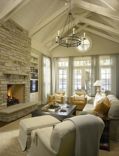 2 Story Corner Fireplace