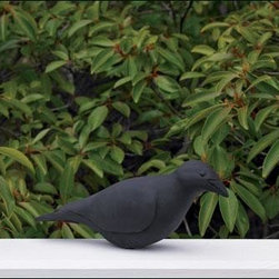 Black Crow Bird Finial - Birdhouses
