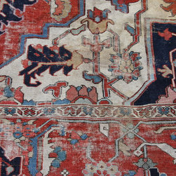 Restoration of this antique country home Persian large carpet. - Floor Rugs