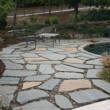 Custom Pavor Pathway Along Pool