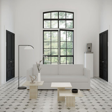 A Blissful Escape: Madison Sofa in Blanc Linen
