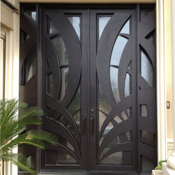 Tunisia - Front Entry Iron and Glass Door - Front Doors