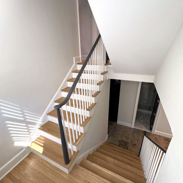 Project #142 | Transitional Staircase with Over-the-Post Balustrade