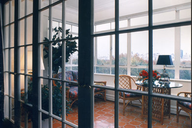 Eclectic bedroom photo in New York
