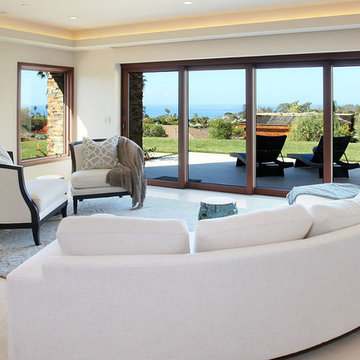 Contemporary Ocean View Living Room