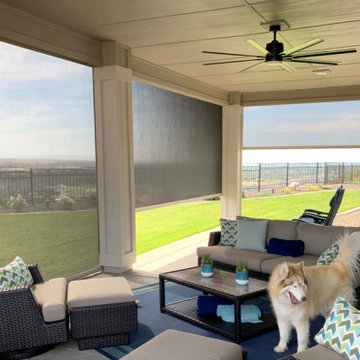 Outdoor Screen Shades & Shade Systems - Manual & Motorized